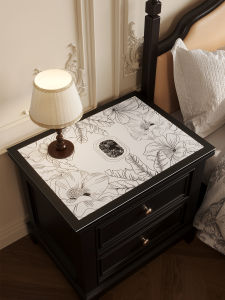 Bedside Table Mat Cover Cloth Accessible Luxury Fancy Dust Cover For Home Washing Machine Refrigerator Bedroom Desktop Leather Toilet Lid Cover