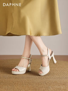 Daphne | Comfortable Beautiful French Style Fish Mouth High Heel Sandals