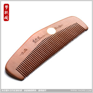 Natural Peach Wood Comb Anti-Static Large Size Massage for Long Hair Anti-Hair Loss Traditional Japanese Style Hair Care Tool