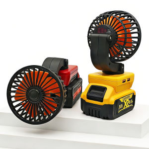 Tool Parts For DeWalt For Milwaukee For M18 For Ryobi 18V Li-ion Battery Electric Fan USB Mobile Phone Charger Power Bank DCB200