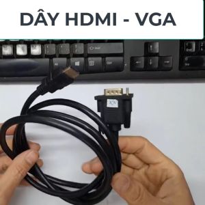 Dây HDMI sang VGA giúp chuyển kết nối giữa các thiết bị có cổng HDMI và cổng VGA với tốc độ cao