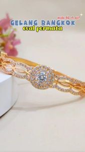 Cute Jewelry Gelang Dewasa Bangle Permata Mewah Perhiasan Xuping Lapis Emas GL 033