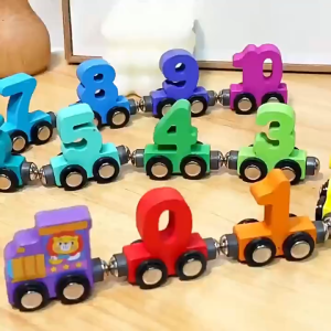 FR-M393 Mainan Puzzle Kereta Magnet / Mainan Mobil Mobilan Kereta Api Train Edukasi Wooden Toys
