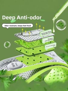 FASHEHAN | Anti-Odor & Fragrant Insole for Height Increase Summer Sports Use