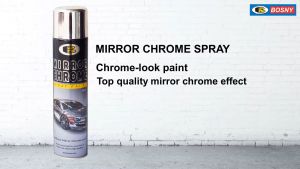 Sơn xịt mạ inox Mirror Chrome Bosny (B123) Thái lan. Có hiệu ứng tráng gương (270ml)