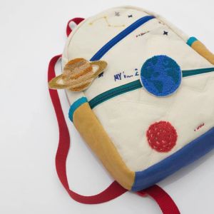 4 Type Tas ransel anak Motif dinosaurus Planets Tas Bahu Pola Kartun Tas Sekolah Anak Kecil Yang Lucu