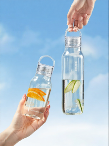 CAROTE | Large Clear Tritan Material Cold Brew Tea Portable Water Cup
