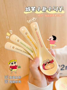Adorable Ceramic Spoon Cartoon Character Soup Spoon Childrens Dining Utensils High Aesthetic Value Home Use Ladle
