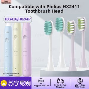Philips Sonic Electric Toothbrush Head Replacement HX2411/241G/241P Deep Cleaning Soft Bristle Adult Oral Care Accessory