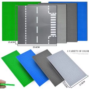 Classic Blocks Base Plates 32x32 16*32 Dots Road River BasePlates MOC Building Bricks City Dimensions Figures Construction Toys
