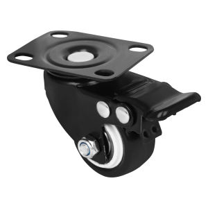 IRIN | Vertical Piano Casters with High Lifespan and Load-Bearing Capacity Brake Equipped Piano Casters Black Nylon Piano Parts