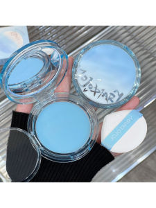 Translucent Matte Setting Powder Cake Waterproof Sweat Proof Oil Control Brightening Fine Texture Makeup Remover Air Cushion