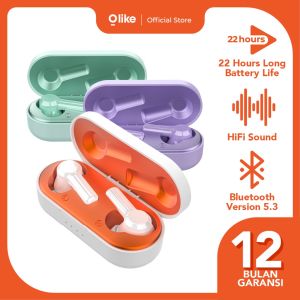 HEADSET TWS Olike T102 Earphones Wireless Bluetooth 5.3 Low Latency