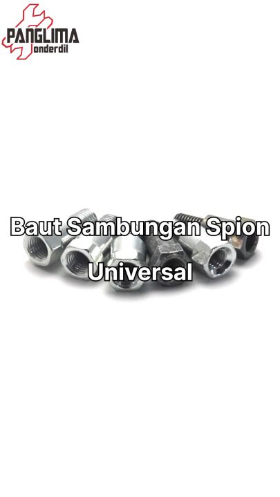 Baut-Baud Sambungan Spion Semua Jenis Motor Honda Suzuki Yamaha Baut 12-14 M10-M8 Drat Kiri Drat Kanan