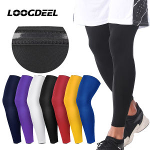 Loogdeel 1 PCS Sports Knee Support Protector Brace Strap Basketball Leg Sleeves Knee Pads Breathable ANTI-UV Cycling Leg Sleeve