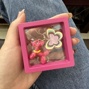 Hot Girl Butterfly Ear Cuff Summer Pink Y2K Fashion Jewelry Gift for Best Friend Balloon Dog Original Design Ear Studs