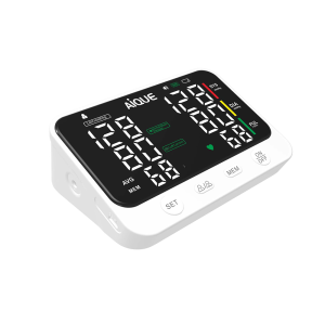 JUSTLANG 1000mAh Blood Pressure Monitor Dual Result Display HD LED Arrhythmia Tonometer Digital Tensiometer Pressure Measure Arm