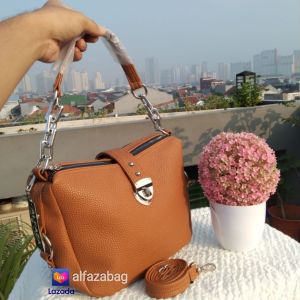 ALFAZA Tas Slempang Cewek Mewah Bahan Kulit Jeruk Tebal Tas wanita model terbaru simpel imut enteng ringan tas pesta modis
