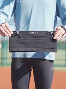 AONIJIE W8116 Woven Elastic Sports Waist Pack Running Race Number Belt For Triathlon Marathon Cycling Mountaineering