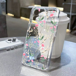 Hot Flower Clear Case For iPhone 15 Case iPhone 11 12 13 14 Pro Max X XR XS Max 7 8 Plus SE 2022 2020 Fundas Soft Silicone Cover