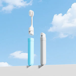 Hayan | Portable Travel Dental Care Kit for Couples Toothbrush Cup and Toothpaste