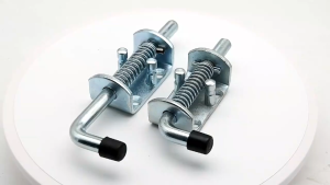 Stainless Steel Spring Pin Latch Heavy Duty Spring Lock Door Cabinet Hinges Sliding Gate Safety Lock Mechanical Hardware