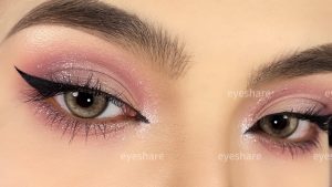 {Bán chạy}1 Cặp Kính áp tròng BARBIE-BROWN sử dụng 12 tháng 14.2-14.5mm làm cho đôi mắt to hơn EYESHARE