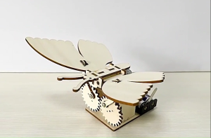 Automata World Bionic Butterfly Robotic DIY Kit STEAM DIY Kit Children Party gift STEM toys with coloring set for kids