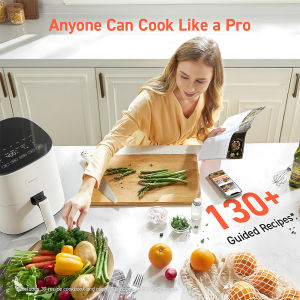 Air Fryer 5L Large Capacity 6-in-1 Digital Oven Nonstick Basket Healthy Oil-Free Fryer Roast Bake Reheat 1700W