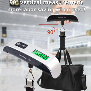 Portable Handheld Hanging Scale. Luggage Weight Scale 110 Lb/50kg Electronic Luggage Travel Weighing. Does Not Include the Batte