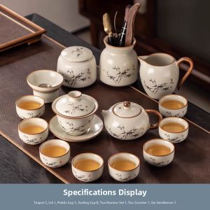 JIANGXU | Elegant Luxury New Home Ceramic Tea Set