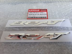 logo emblem beat 65k sepasang 2pcs kanan+kiri