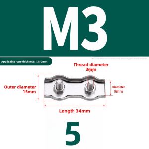 POWER&STRONG | Stainless Steel Cable Clamp M2-M10