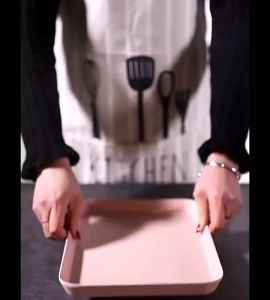 Nampan Plastik Warna Warni Tempat Wadah Saji Makanan Nampan Baki Besar Makaron Piring Persegi Panjang