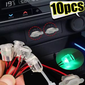 10PCS USB-C Female Socket Waterproof Connector 2 Core Bare Wire Pigtail 3A Power Cable for Car Automotive Motorcycle Marine DIY Port