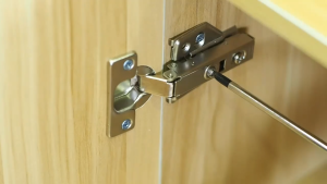 （A pair of packs）Stainless steel 304 Concealed hinges for wood cabinet Hydraulic Hinges Cabinet hinges 【screws included】