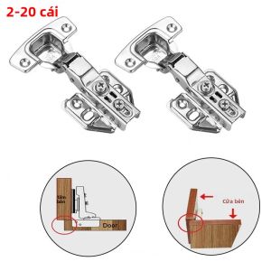 2-20 Chiếc Bản Lề Cửa Tủ Thép Không Gỉ Giảm Chấn Thủy Lực Đóng Êm Yên Tĩnh Bản Lề Cửa Tủ Quần Áo Giấu Kín Có Ốc Vít