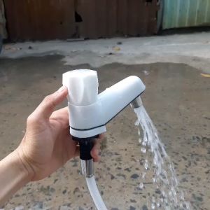 Vòi Lavabo  JBT rửa tay rửa mặt chất liệu nhựa liên kết 1 đường nước lạnh ren 21