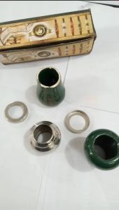 Bandul Bunga Hijau Fengshui 1in aksesoris stainless steel