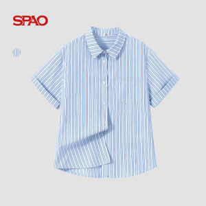 spao | Blue Striped Polo Shirt