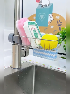 ชั้นวางอ่างล้างจาน ชั้นวางฟองน้ำ ที่วางของ ติดก๊อกน้ำที่วางของติดก๊อกน้ำ ชั้นวางของสแตนเลส มี 2 แบบ