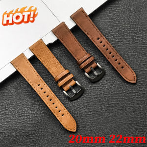 20mm 22mm Leather Strap for Samsung Galaxy Watch7 6 5 4 40/44mm 6/4 Classic Replacement Bracelet for Huawei Watch GT6 5 4Pro
