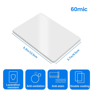 100 Pack A4/3R/4R/5R Thermal Laminating Sheets 60 Mic Clear round Corner Pouches Compatible with All Thermal Laminators