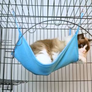 Cat Mat Cushion Cool Pet Kitten Sleeping Pad Hammock Breathable Cat Cage Mat Bed Sofa Hammock Bed Cat Hanging Bed Pet