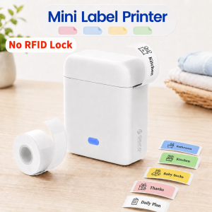 ORICO | Mini Ink-Free Thermal Label Printer Wireless Bluetooth Connect Portable Self-Adhesive Sticker Maker For Home Business