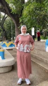 One set rok DM3. setelan wanita terbaru 2023.baju wanita model baru