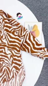 UNIKDANMURAHH -- COD BAYAR DI TEMPAT CARAMELO SHIRT BAJU ATASAN KEMEJA BLUS WANITA BAJU MOTIF ZEBRA