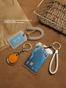 Transparent Protection Sleeve for Access Control Card And Bus Card Mini Electric Vehicle NFC Sensing Community Gate Card Holder