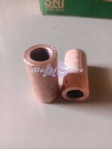 Sok konektor ROD 5/8 Inch / Sock Rod Grounding 14 mili / Sambungan Ground Rod 5/8 inch konektor