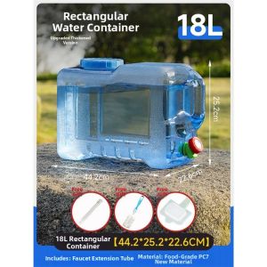 TAOKOU | Food Grade Rectangular Water Storage Bucket with Faucet
